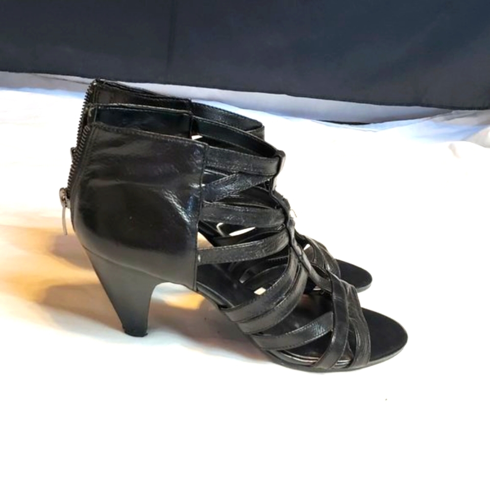 Nine West Zip-up Black Heels / Booties